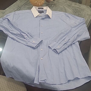DISTINCTION MEN'S COTTON COTTON NEW DRESS SHIRT XL